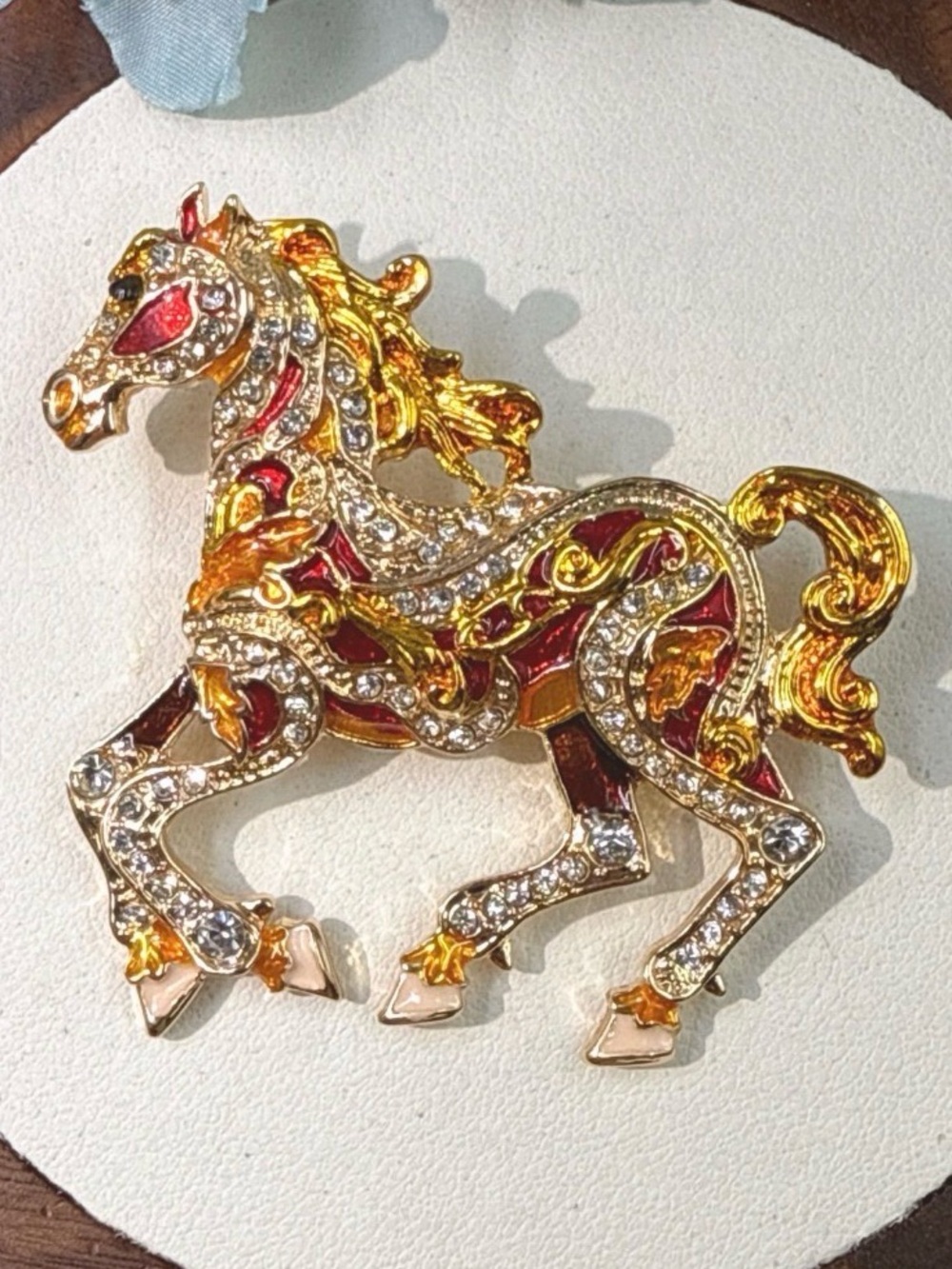 2.25” x 2” Gold Horse Silhouette Brooch